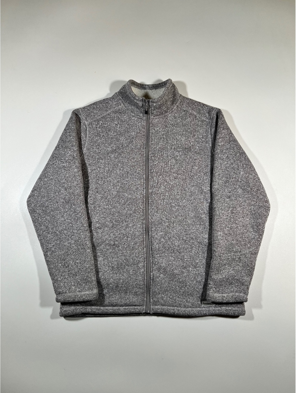 Avalanche gray full zip fleece jacket
